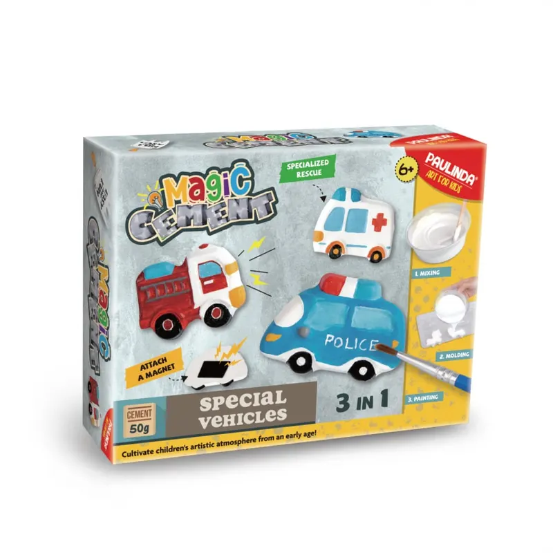 Set Creativ DIY Ciment Magic pentru Copii - Kit Complet cu Accesorii si Matrite