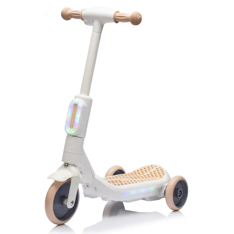 Concept, trotineta electrica cu aburi si lumini pentru copii, 3 roti, 30W, 6V 4.5Ah, alba