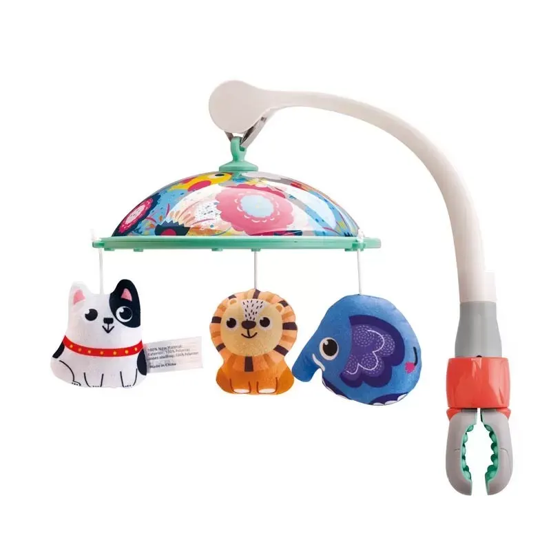 Carusel muzical patut Hola, cu animalute multicolor KID101979