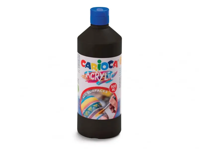 Acuarele acrilice tempera,negru,500 ml