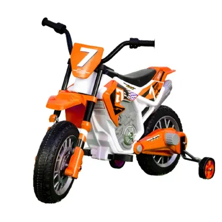 Motocicleta electrica pentru copii 3-7 ani, BJH022, 12V, echipata premium, orange