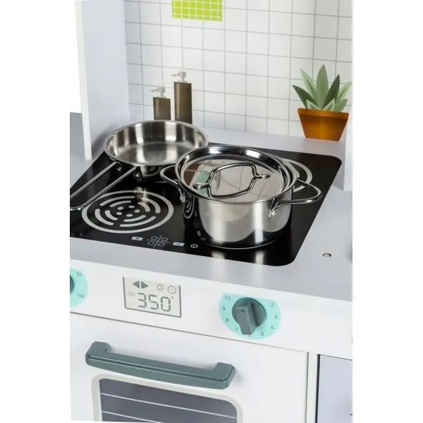 Bucatarie copii Ecotoys, din lemn dotata cu set accesorii KID000128 — imaginea 2