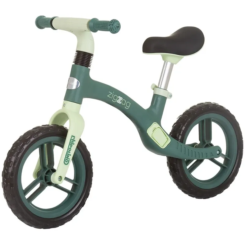 Bicicleta Chipolino Zig Zag, echilibru, fara pedale, verde KID060213