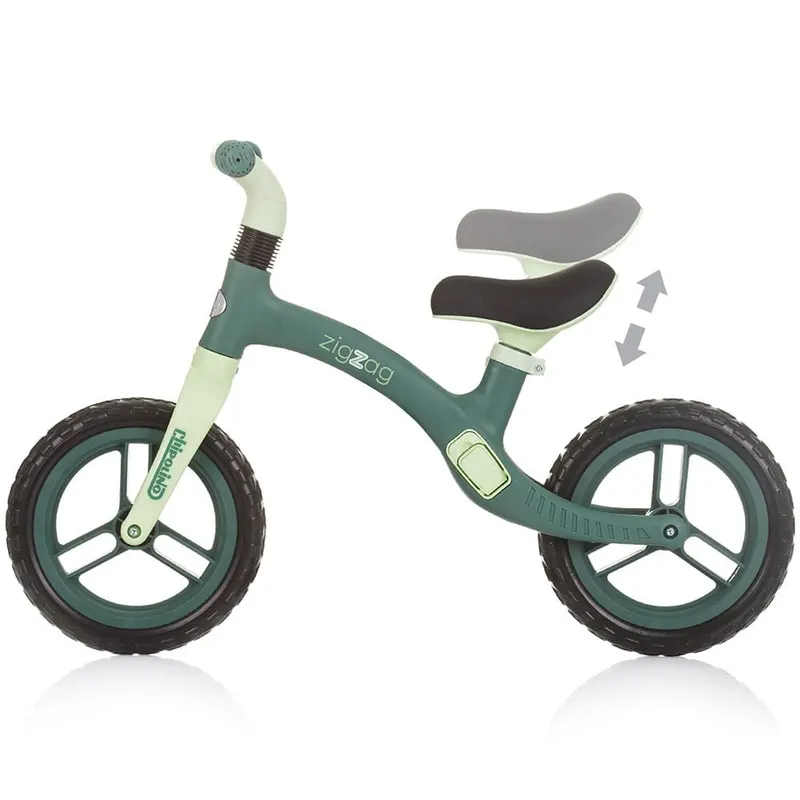 Bicicleta Chipolino Zig Zag, echilibru, fara pedale, verde KID060213 — imaginea 3