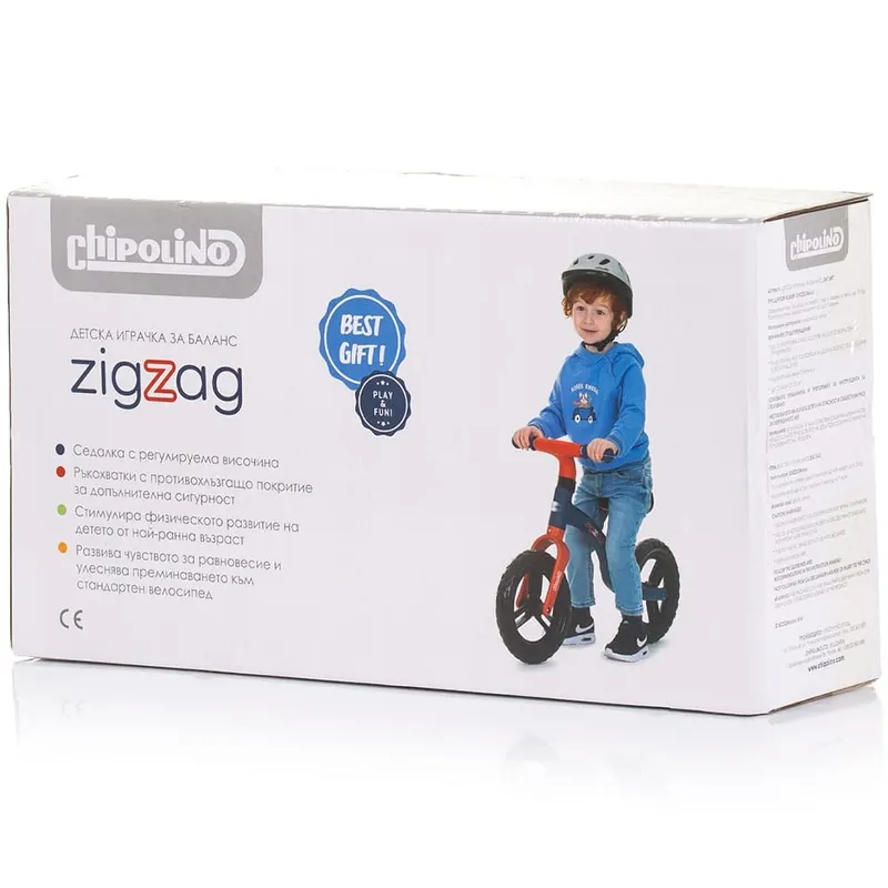 Bicicleta Chipolino Zig Zag, echilibru, fara pedale, verde KID060213 — imaginea 4