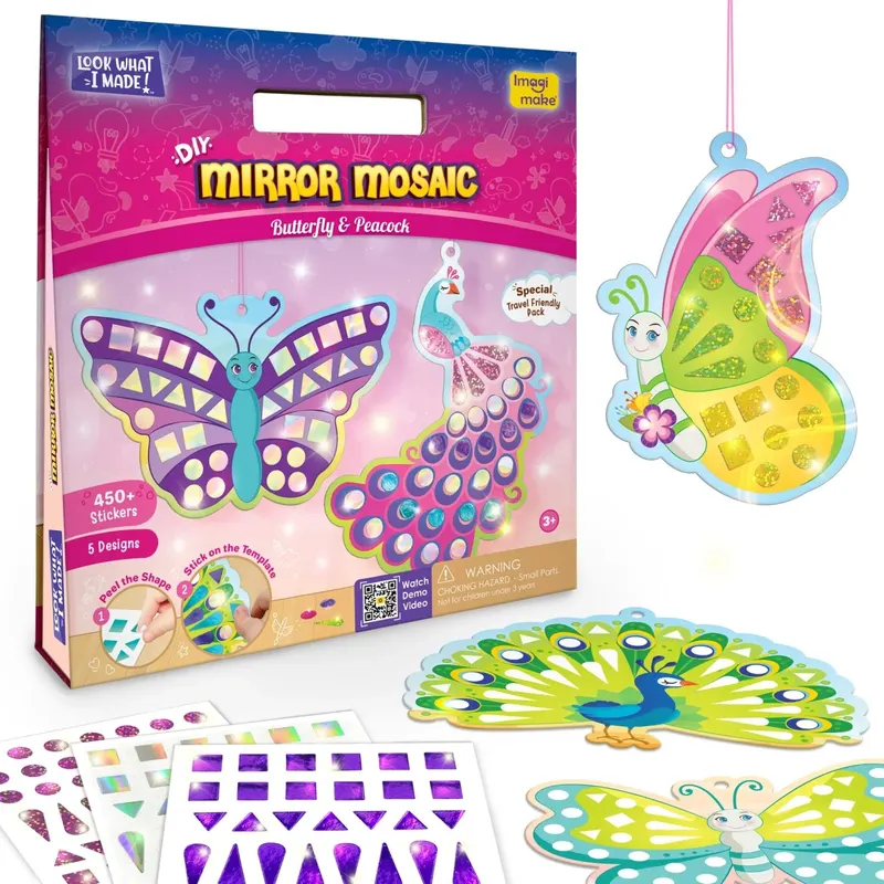 Set Creativ Decoratiuni Mozaic - Fluturi si Pauni