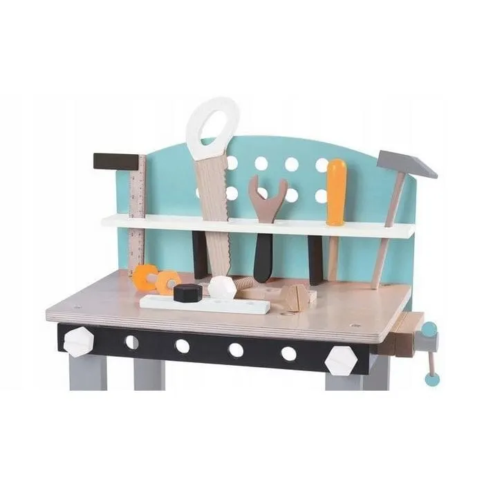 Banc de lucru Ecotoys, din lemn 32 piese KID000258 — imaginea 5