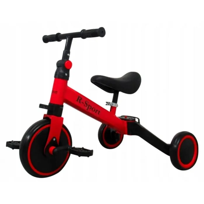 Bicicleta R-Sport P8, multifunctionala, echilibru, pedale detasabile, rosu KID715178