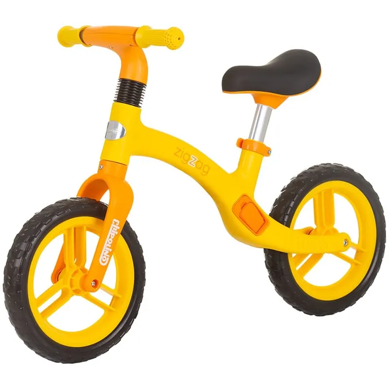 Bicicleta Chipolino Zig Zag, echilibru, fara pedale, galben/portocaliu KID060220