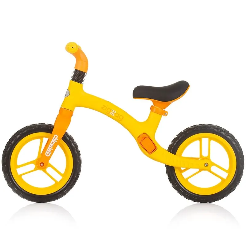 Bicicleta Chipolino Zig Zag, echilibru, fara pedale, galben/portocaliu KID060220 — imaginea 2