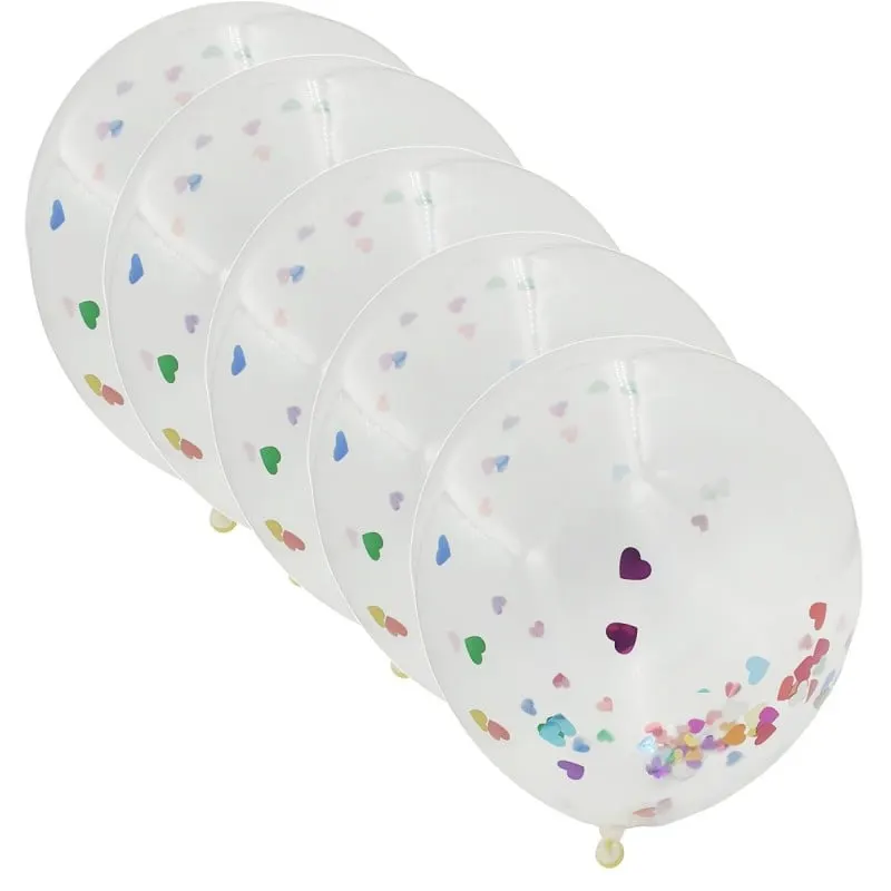 Set 10 Baloane aniversare, 11cm, transparent