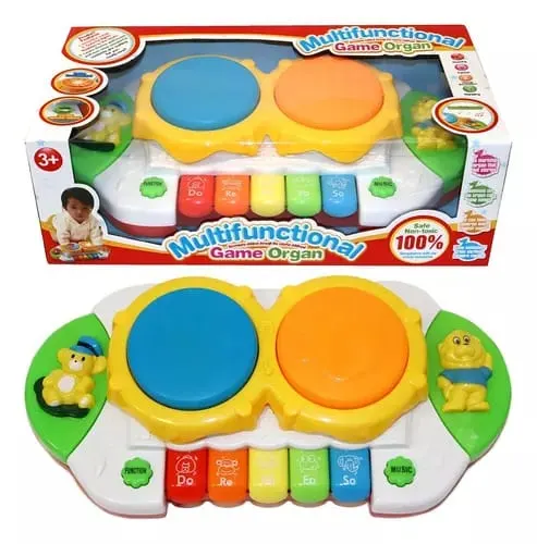 Set de Instrumente Muzicale , zKids Drum Piano, - Xilofon, Pian E i Toba Educativa