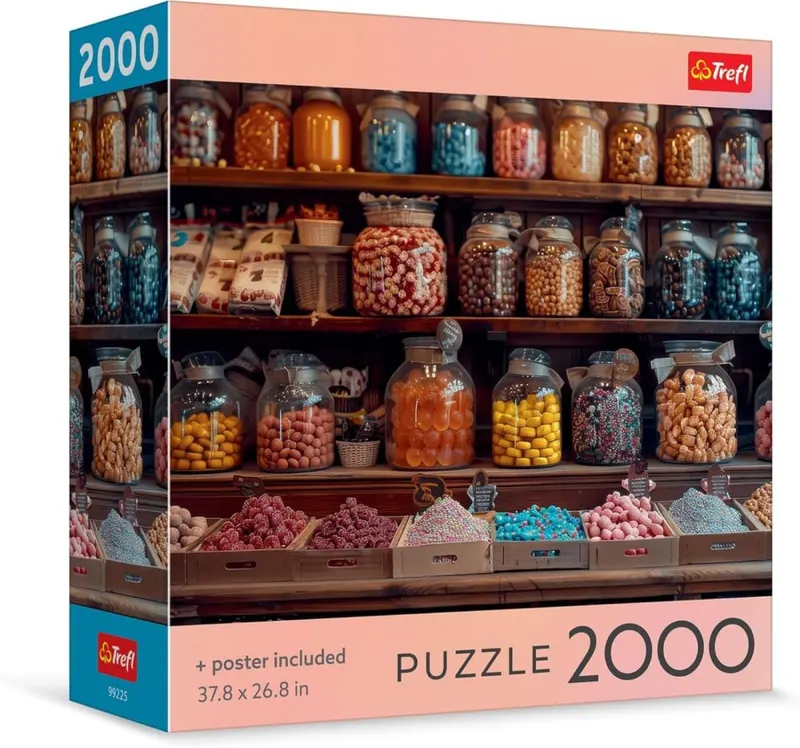 PUZZLE TREFL 2000 COLECTIA SUA BORCANE DE BUCURIE CU POSTER INCLUS