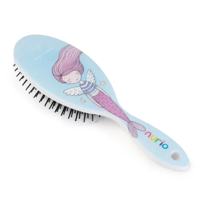Perie de Par pentru Copii Ingeras Albastru 22 cm