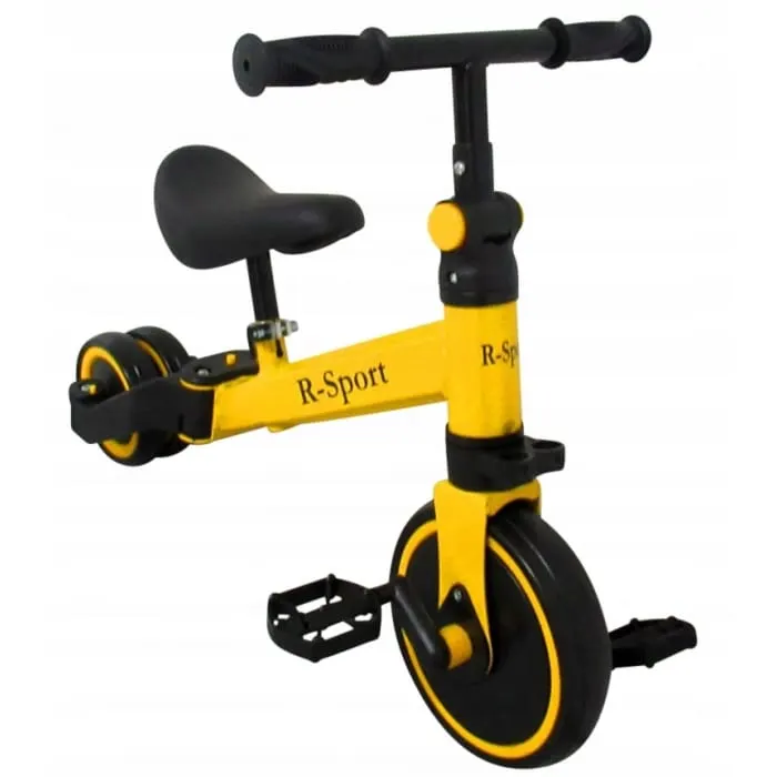 Bicicleta R-Sport P8, multifunctionala, echilibru, pedale detasabile, galben KID715185 — imaginea 2