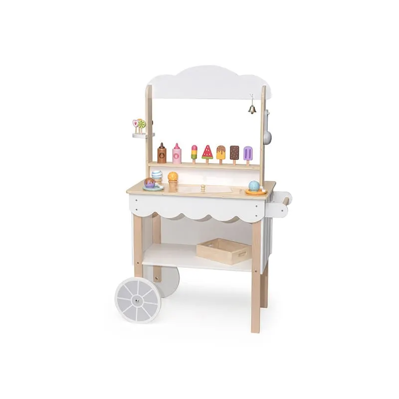 Stand inghetata Viga, lemn, accesorii, multicolor KID445507 — imaginea 2