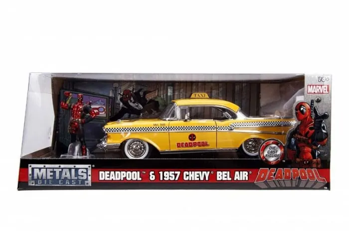 Yellow Taxi Chevy 1957 Dead Pool 1:24