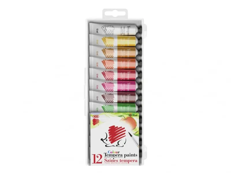 Acuarele tempera pentru pictat ,12 culori set,12x12 ml