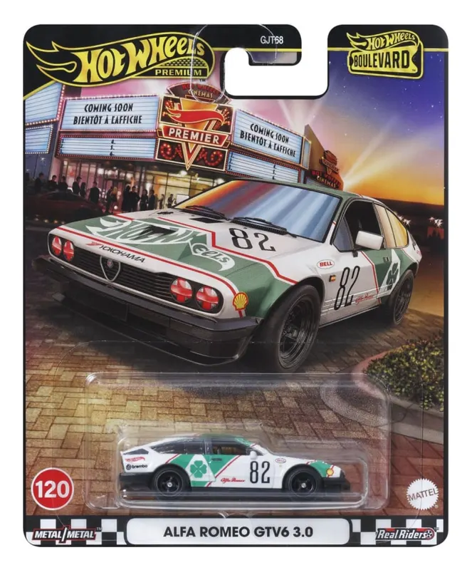 HOT WHEELS PREMIUM BOULEVARD MASINUTA METALICA ALFA ROMEO GTV6 3.0 SCARA 1 LA 64