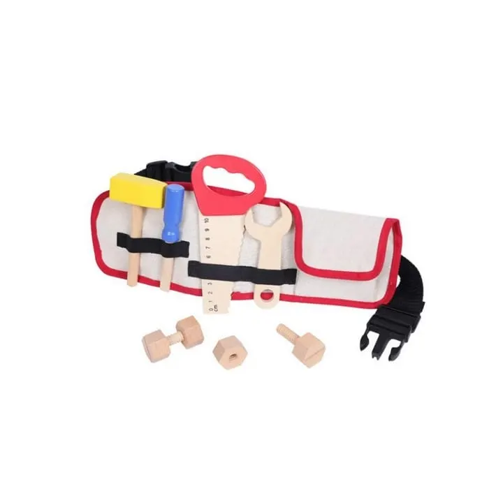 Centura unelte Ecotoys, lemn, multicolor KID311847