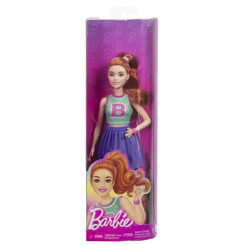 BARBIE FASHIONISTAS PAPUSA BARBIE ROSCATA MAJORETA