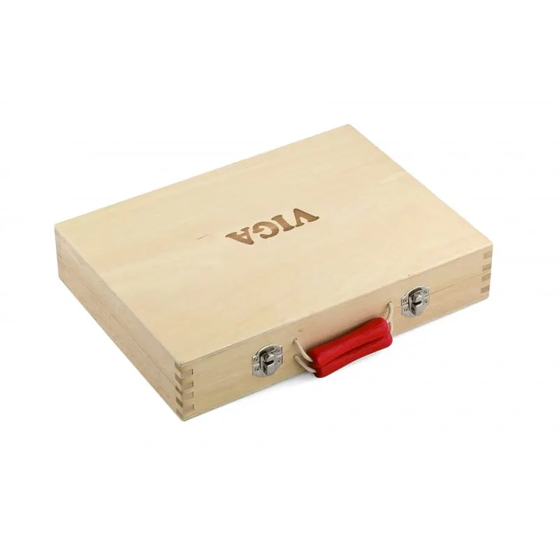 Trusa unelte Viga, lemn, multicolor, 12 piese KID503888