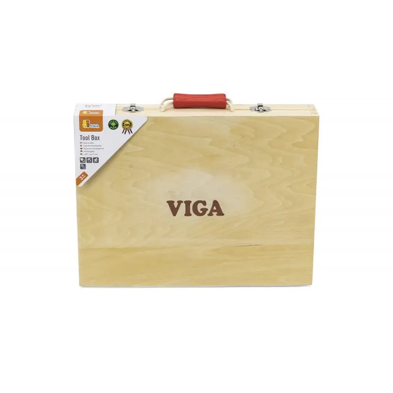Trusa unelte Viga, lemn, multicolor, 12 piese KID503888 — imaginea 4