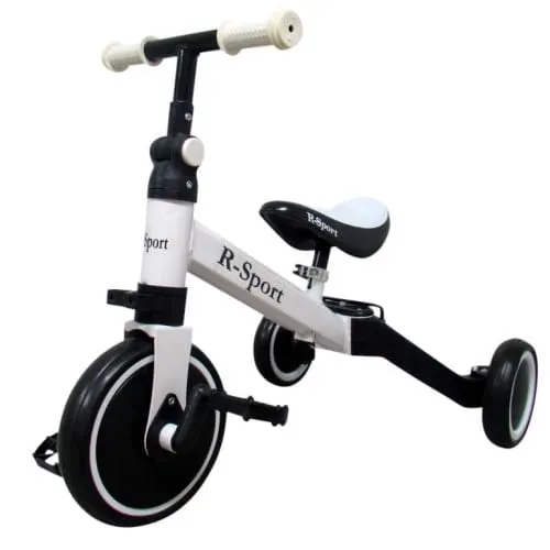 Bicicleta R-Sport P8, multifunctionala, echilibru, pedale detasabile, alb KID807756