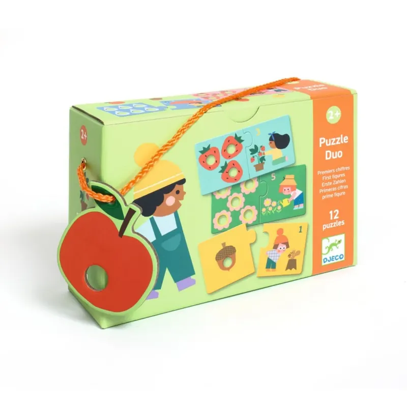 Puzzle duo tactil Primele numere, Djeco