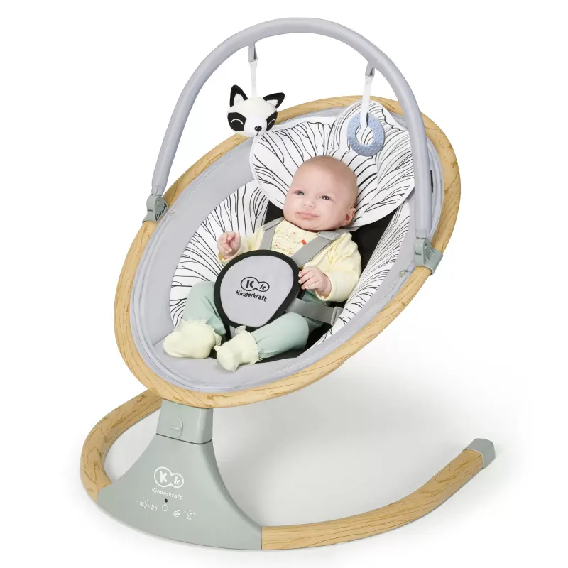 Leagan electric Kinderkraft Lumi, 2 in 1, gri KID915675 — imaginea 4