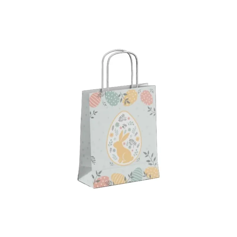 Punga cadou B5 Paste, 18x22x8 cm, 90 g mp, manere hartie rasucita