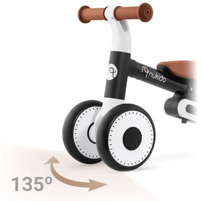 Bicicleta Nukido NK-603, echilibru, fara pedale, roti EVA, negru KID621223 — imaginea 5
