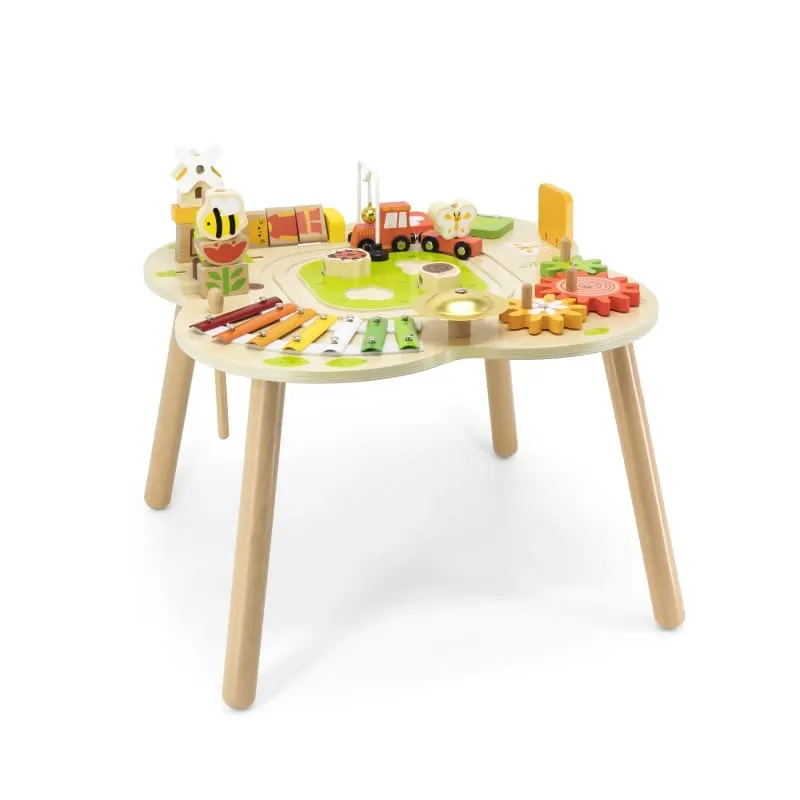 Masuta activitati Viga, multifunctional, lemn, multicolor KID446573 — imaginea 2