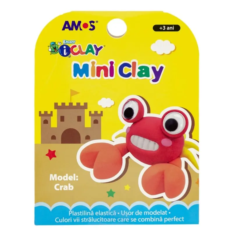 Plastilina iClay MiniClay model crab,30 grame