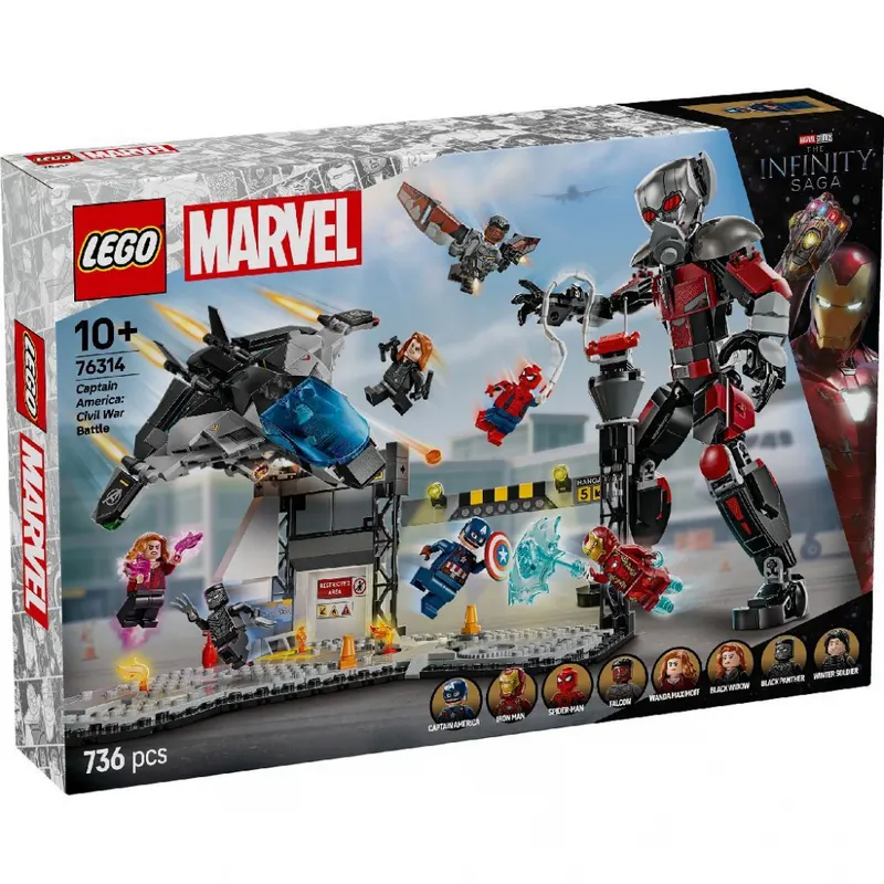 LEGO SUPER HEROES BATALIA DIN CAPTAIN AMERICA: CIVIL WAR 76314