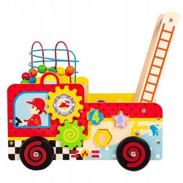 Antemergator Ecotoys, pompieri blocuri si labirint, multicolor KID065395 — imaginea 5