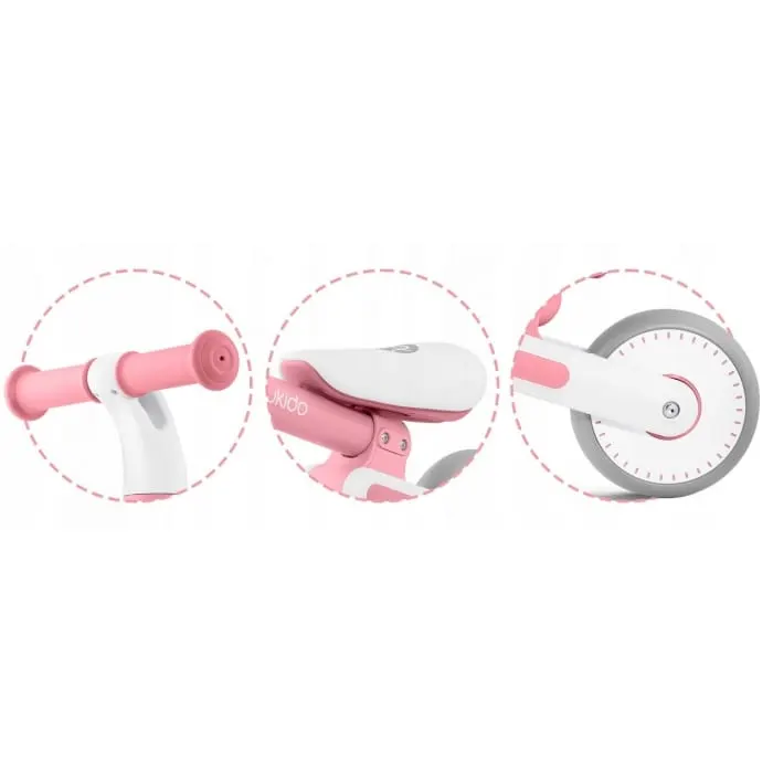 Bicicleta Nukido NK-603, echilibru, fara pedale, roti EVA, roz KID621247 — imaginea 4