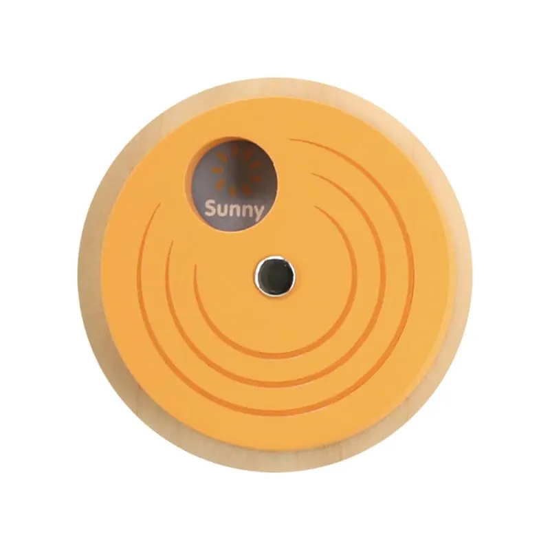 Panou senzorial PolarB Viga, calendar si ceas, lemn, multicolor KID440564 — imaginea 5