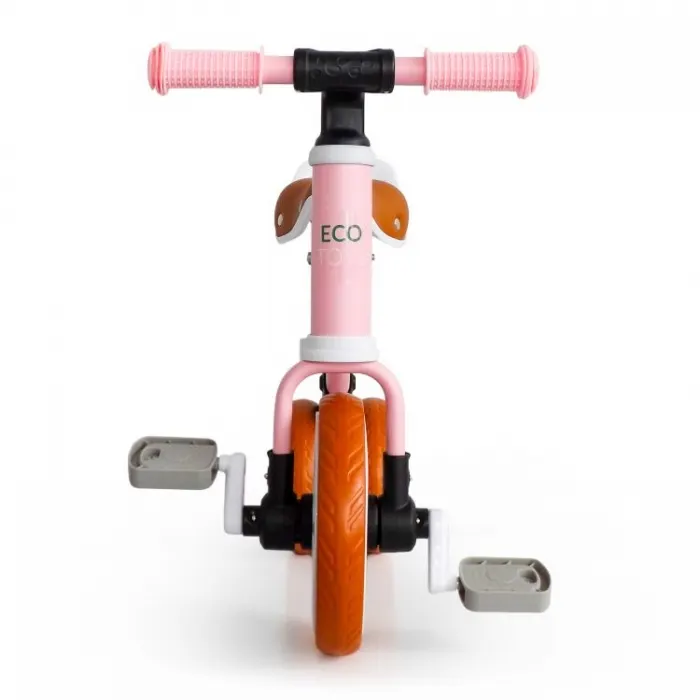 Bicicleta cu pedale Ecotoys, detasabila, roz KID068280 — imaginea 2