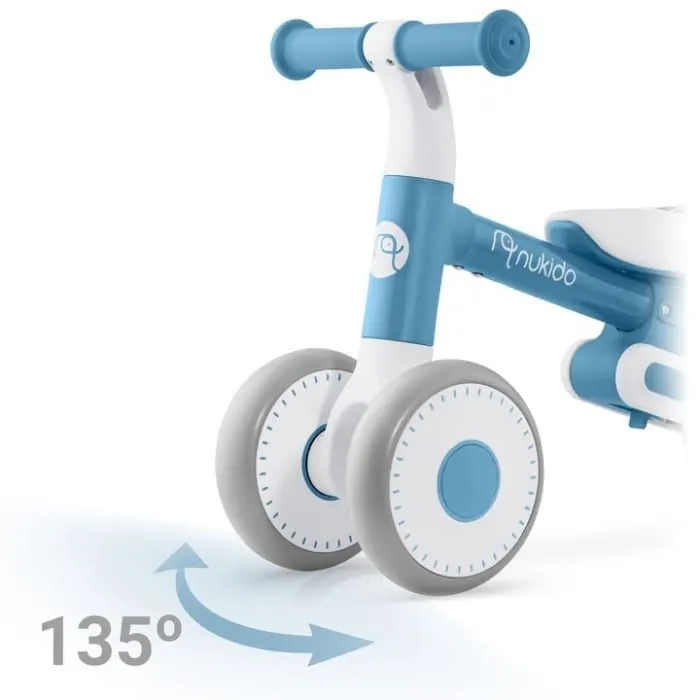 Bicicleta Nukido NK-603, echilibru, fara pedale, roti EVA, albastru KID621254 — imaginea 3