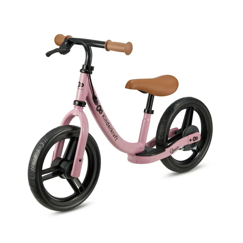 Bicicleta Kinderkraft Space, fara pedale, echilibru, roz KID925339