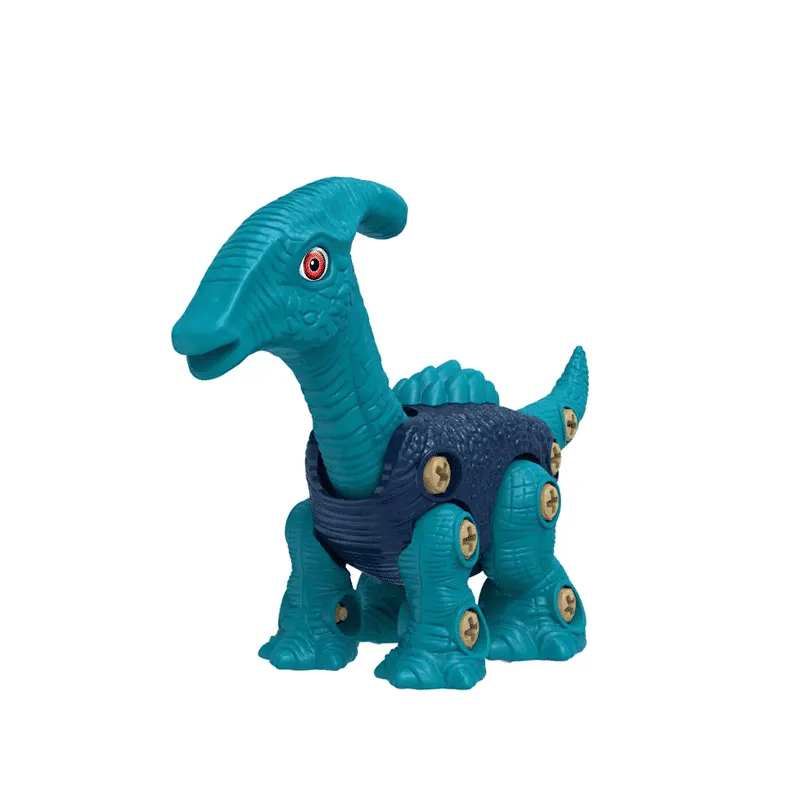 Jucarie Interactiva STEM DIY, Dinozaur de Construit, Parasaurolophus, Surubelnita Inclusa, Culori Aleatorii, 27x9x17 Cm, + 3 Ani