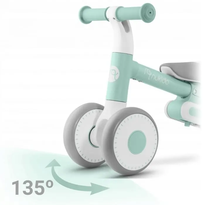 Bicicleta Nukido NK-603, echilibru, fara pedale, roti EVA, menta KID621261 — imaginea 4