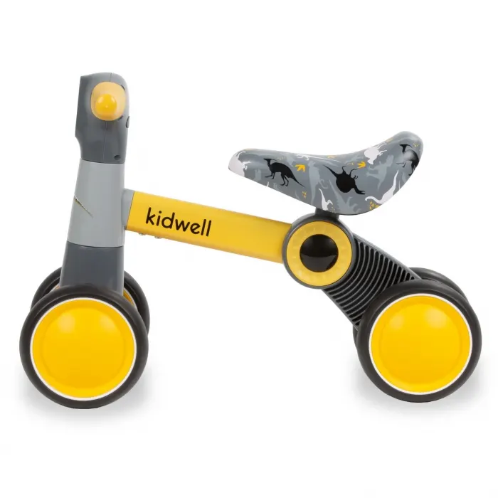 Bicicleta fara pedale Kidwell PETITO Dino, galben KID092406