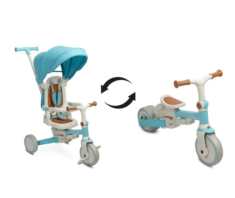 Tricicleta Faro Toyz, multifuntionala, 3 in 1, albastru KID523740 — imaginea 3
