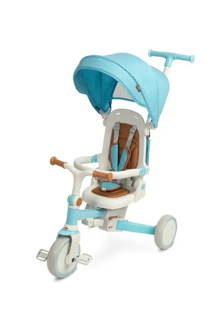 Tricicleta Faro Toyz, multifuntionala, 3 in 1, albastru KID523740 — imaginea 4