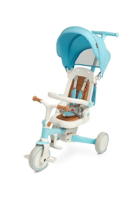 Tricicleta Faro Toyz, multifuntionala, 3 in 1, albastru KID523740 — imaginea 5