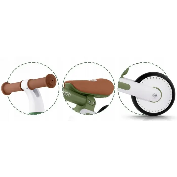 Bicicleta Nukido NK-603, echilibru, fara pedale, roti EVA, verde KID621278 — imaginea 5