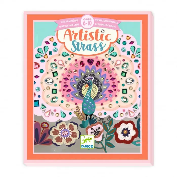 Set creativ cu strasuri Frumusete salbatica-Creeaza felicitari elegante,+6 ani