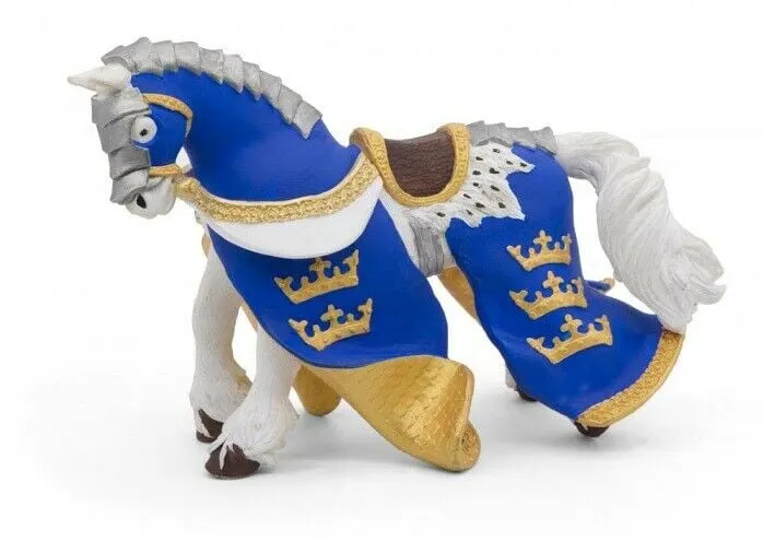 Papo figurina calul regelui arthur albastru